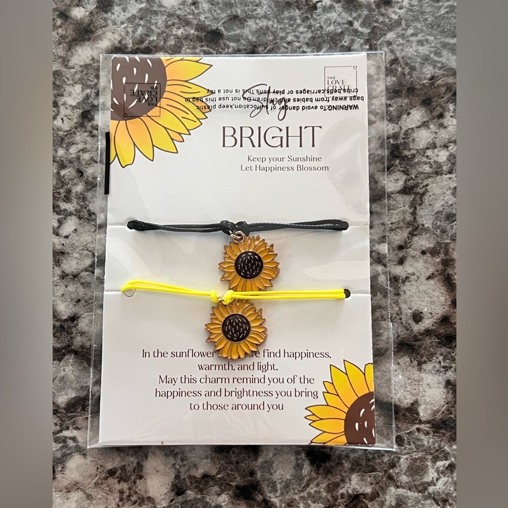 Sunflower bracelets NWT